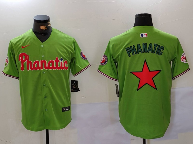 Men Philadelphia Phillies Blank Green Game 2024 Nike MLB Jersey style 912